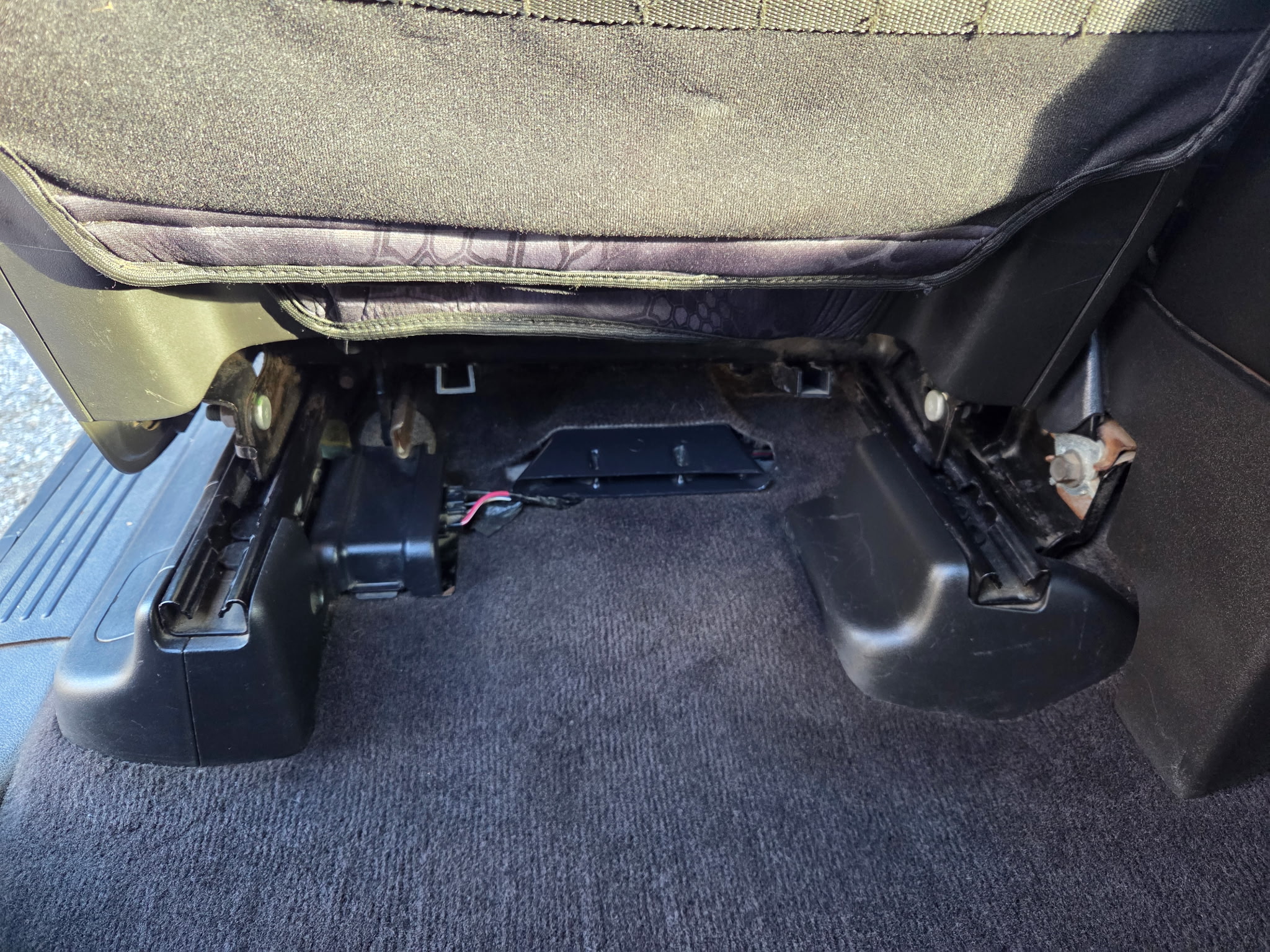 Carpet Under Seat Detail After