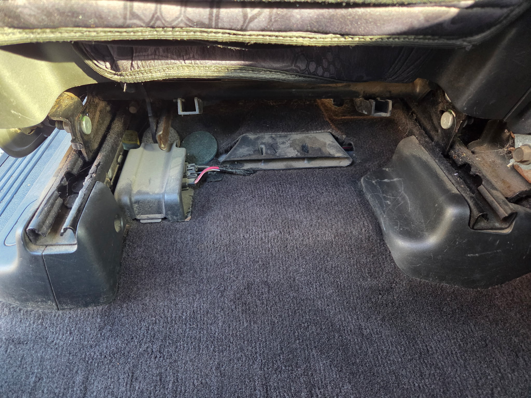 Carpet Under Seat Detail Before